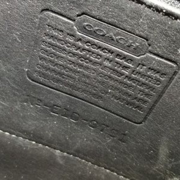 Vintage Coach black leather purse backpack #9791 main image 7
